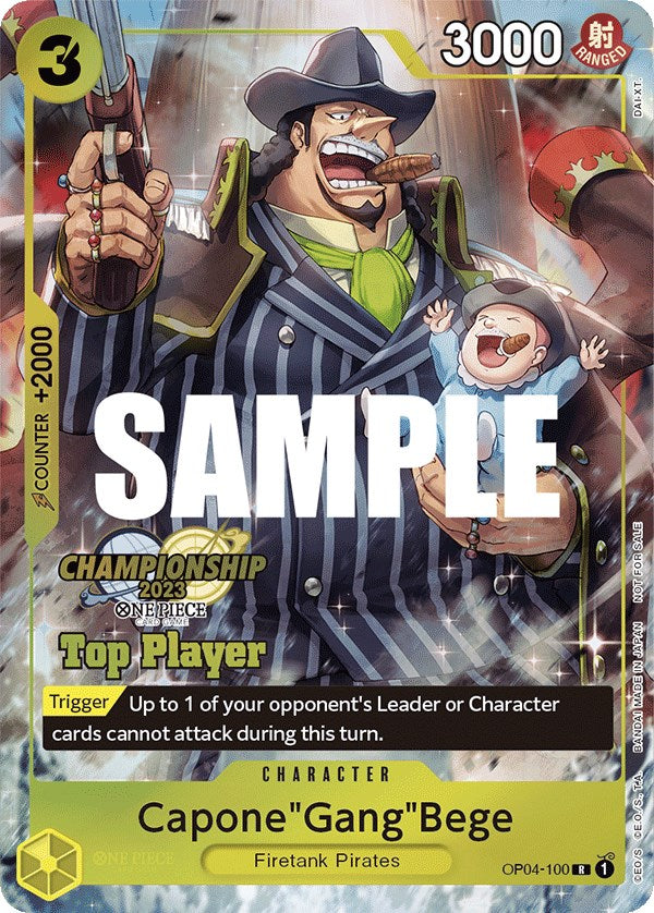 Capone"Gang"Bege (CS 2023 Top Players Pack) [One Piece Promotion Cards] | Mindsight Gaming