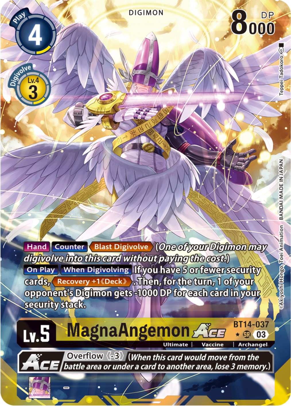 MagnaAngemon Ace [BT14-037] (Alternate Art) [Blast Ace] | Mindsight Gaming