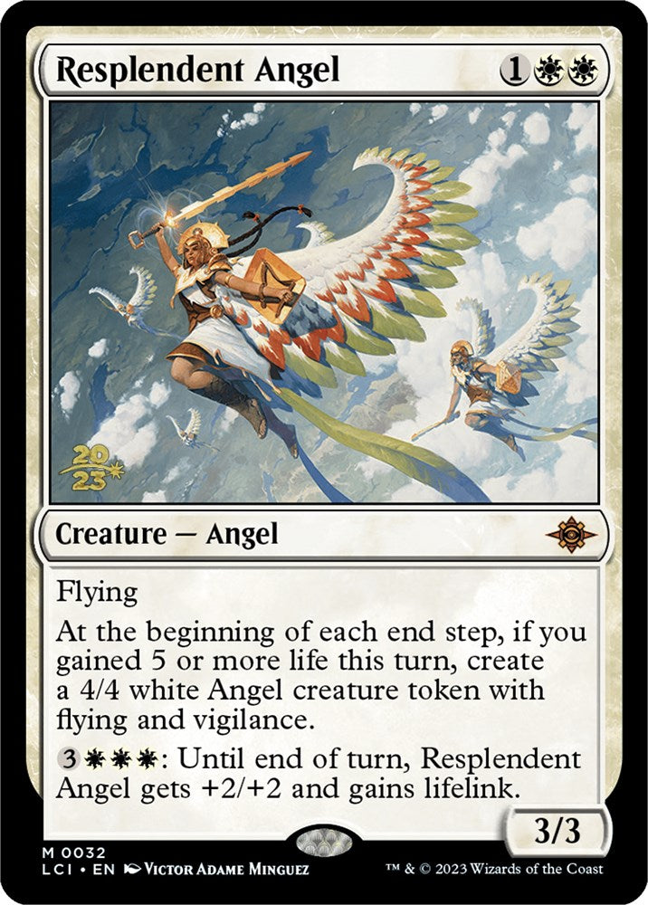 Resplendent Angel (LCI) [The Lost Caverns of Ixalan Prerelease Cards] | Mindsight Gaming