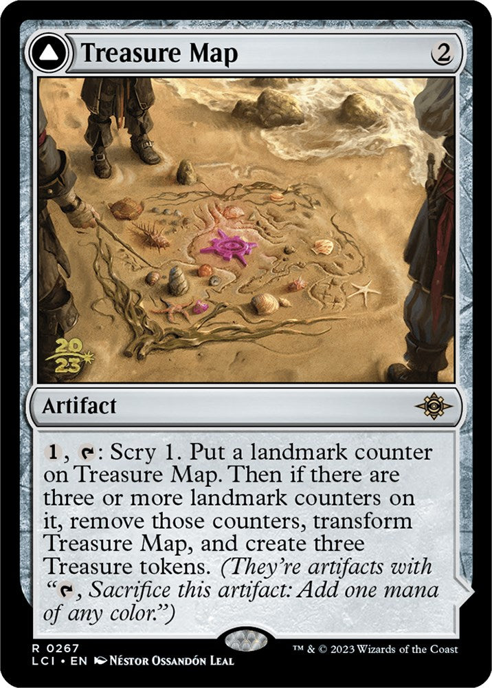 Treasure Map // Treasure Cove [The Lost Caverns of Ixalan Prerelease Cards] | Mindsight Gaming