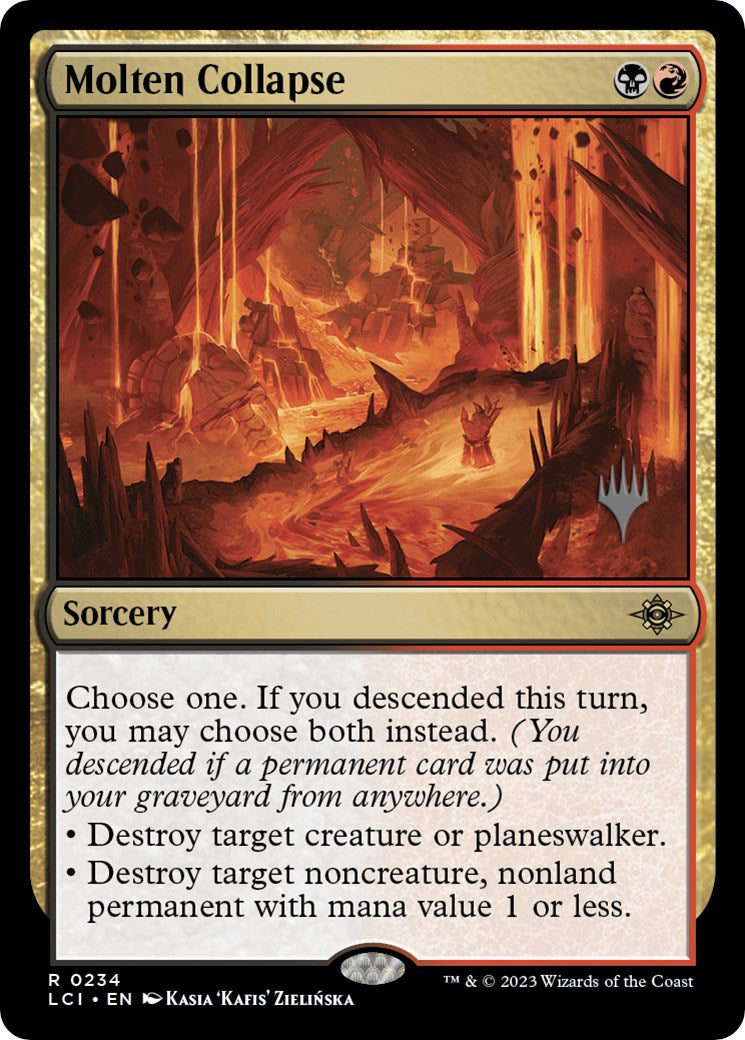 Molten Collapse (Promo Pack) [The Lost Caverns of Ixalan Promos] | Mindsight Gaming