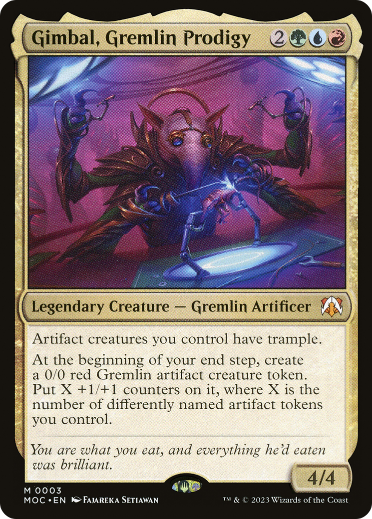 Gimbal, Gremlin Prodigy [March of the Machine Commander] | Mindsight Gaming