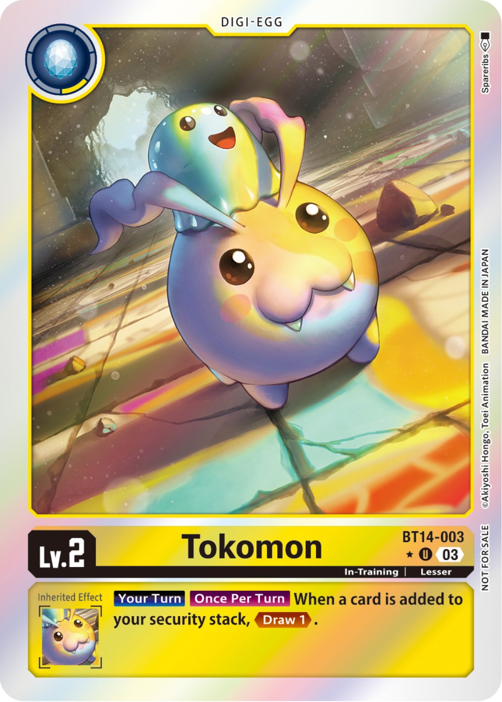 Tokomon [BT14-003] (Blast Ace Box Promotion Pack) [Blast Ace] | Mindsight Gaming