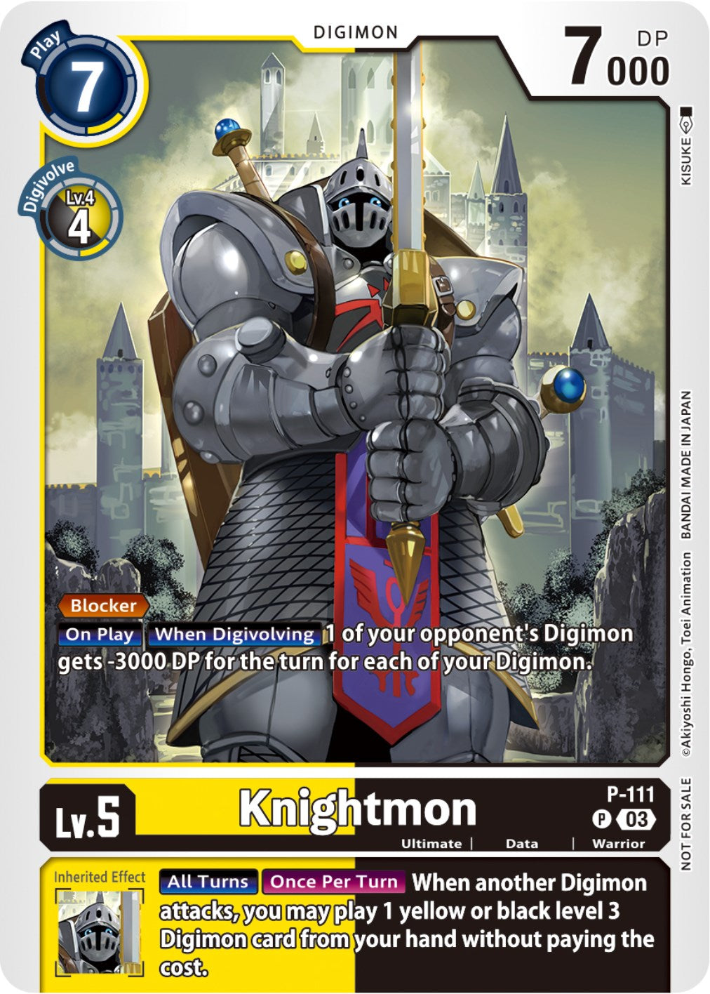 Knightmon [P-111] (3rd Anniversary Survey Pack) [Promotional Cards] | Mindsight Gaming