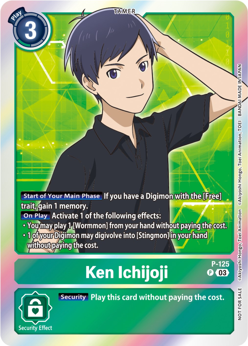 Ken Ichijoji [P-125] (Tamer Party Pack -The Beginning- Ver. 2.0) [Promotional Cards] | Mindsight Gaming