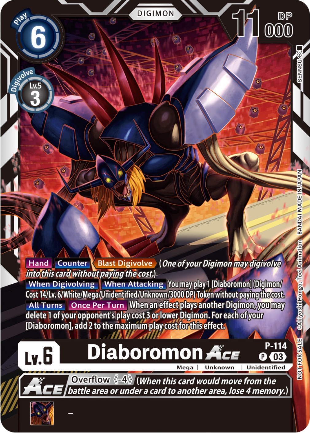 Diaboromon Ace [P-114] (3rd Anniversary Survey Pack) [Promotional Cards] | Mindsight Gaming