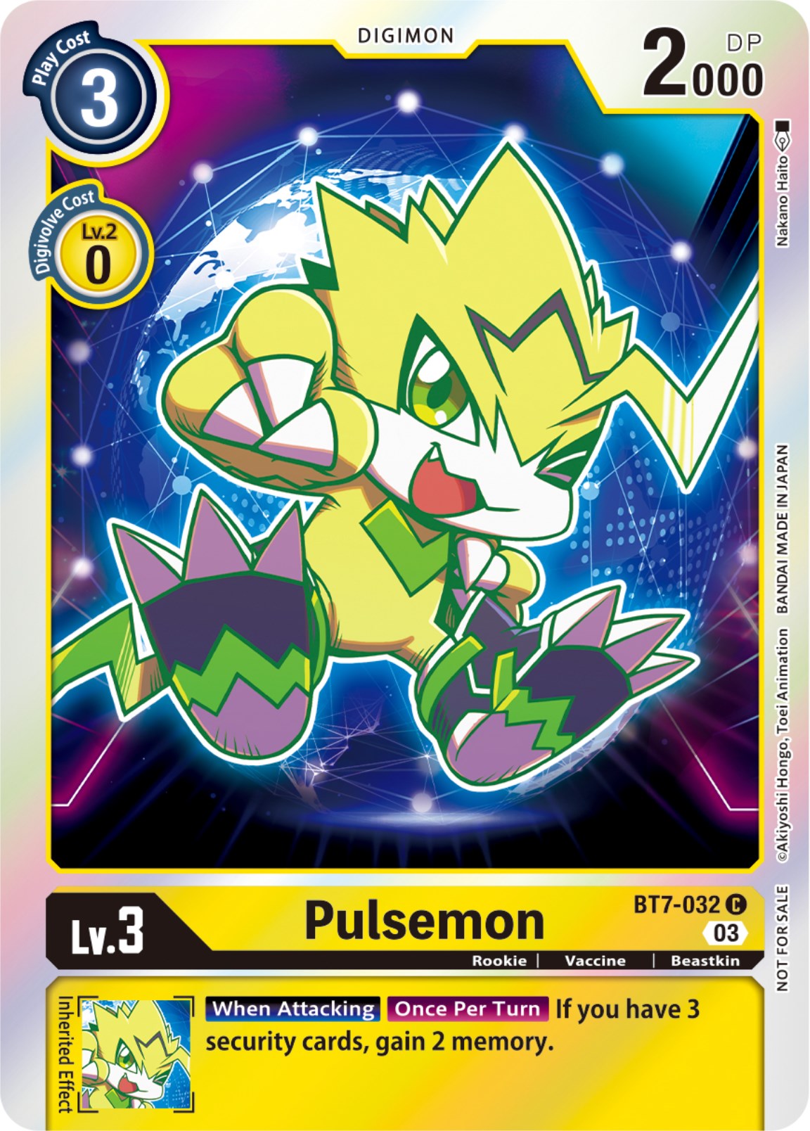 Pulsemon [BT7-032] (Official Tournament Pack Vol.11) [Next Adventure] | Mindsight Gaming