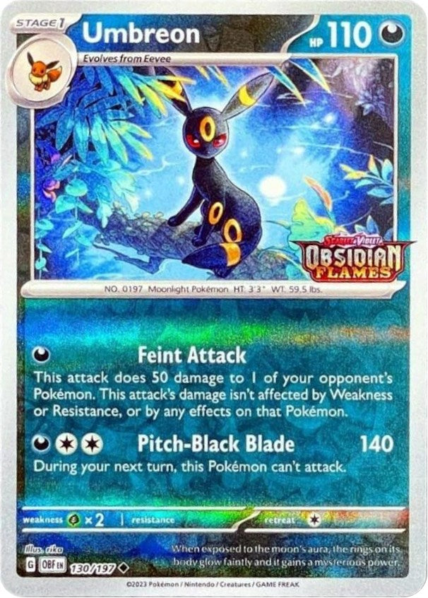 Umbreon (130/197) (Obsidian Flames Stamped) [Scarlet & Violet: Obsidian Flames] | Mindsight Gaming