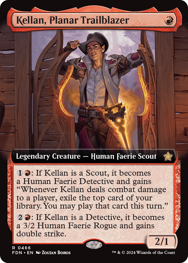 Kellan, Planar Trailblazer (Extended Art) [Foundations] | Mindsight Gaming