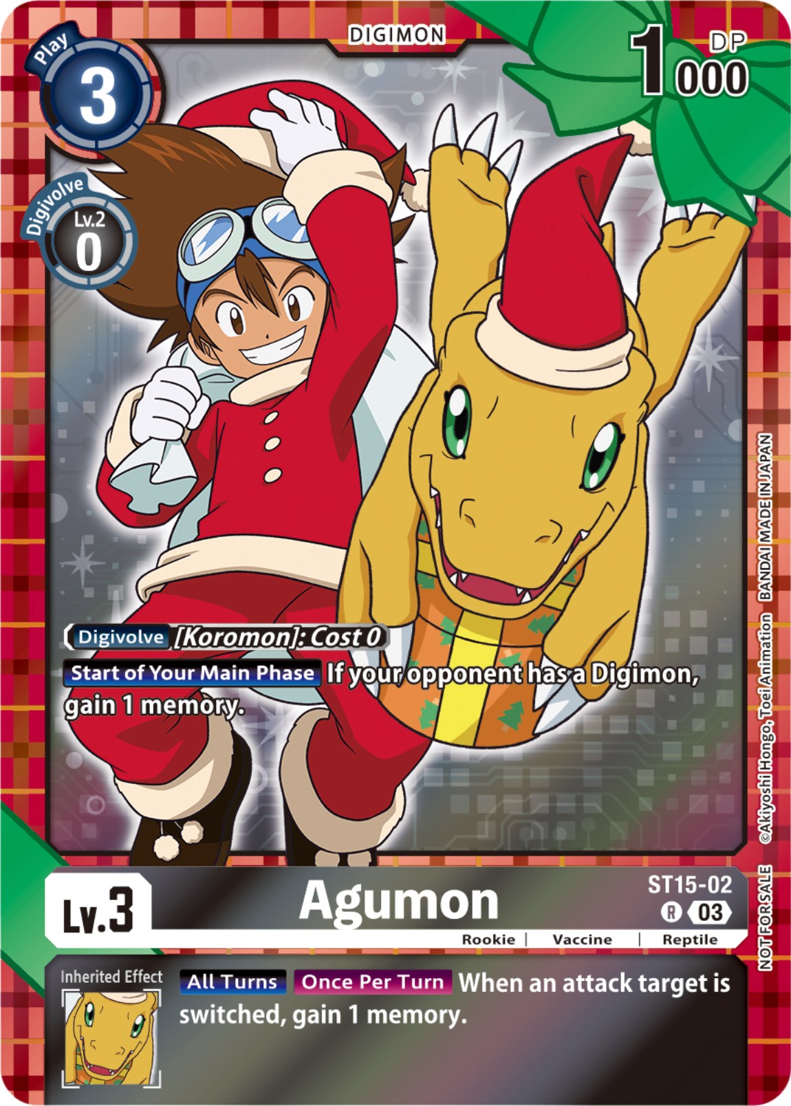 Agumon [ST15-02] (Winter Holiday 2023) [Starter Deck: Dragon of Courage] | Mindsight Gaming