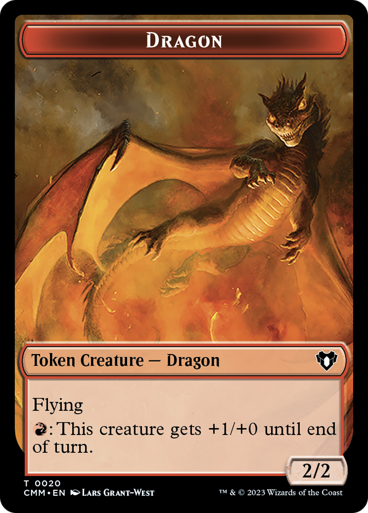 Dragon Token (20) [Commander Masters Tokens] | Mindsight Gaming