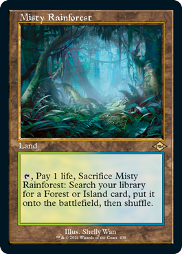 Misty Rainforest (Retro Foil Etched) [Modern Horizons 2] | Mindsight Gaming