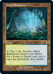 Misty Rainforest (Retro Foil Etched) [Modern Horizons 2] | Mindsight Gaming