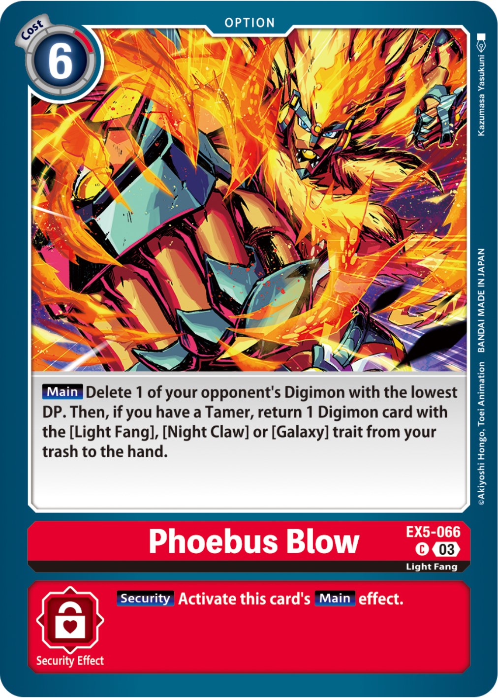 Phoebus Blow [EX5-066] [Animal Colosseum] | Mindsight Gaming