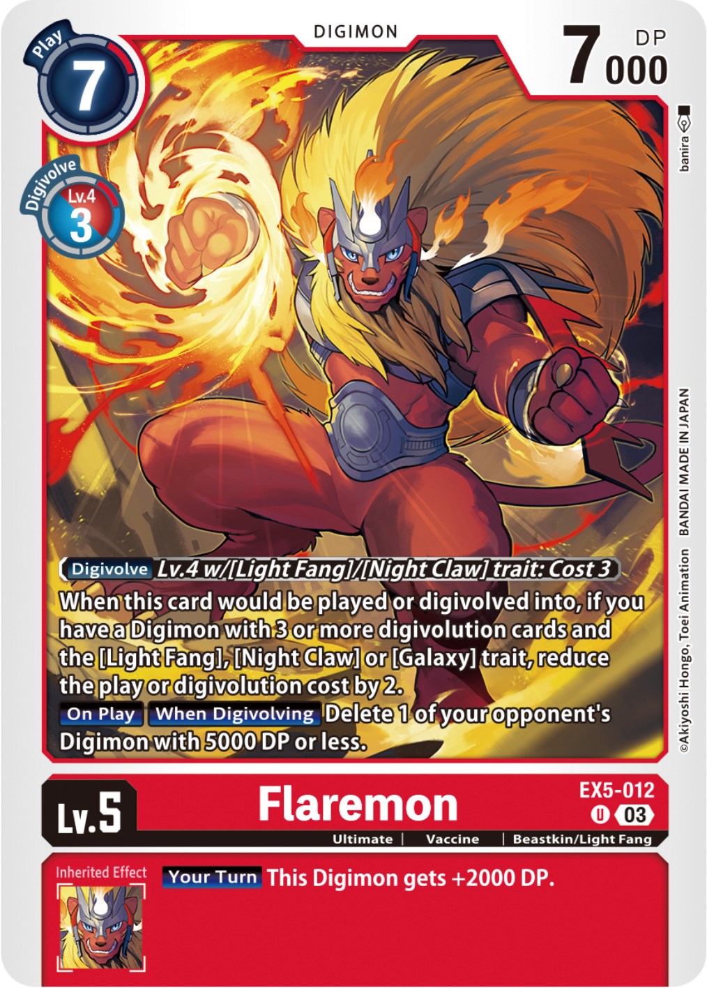 Flaremon [EX5-012] [Animal Colosseum] | Mindsight Gaming