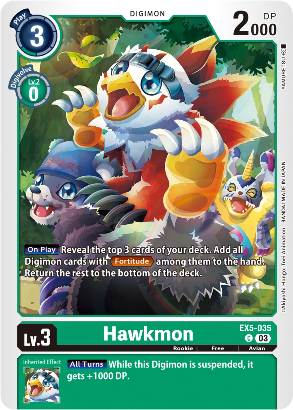 Hawkmon [EX5-035] [Animal Colosseum] | Mindsight Gaming