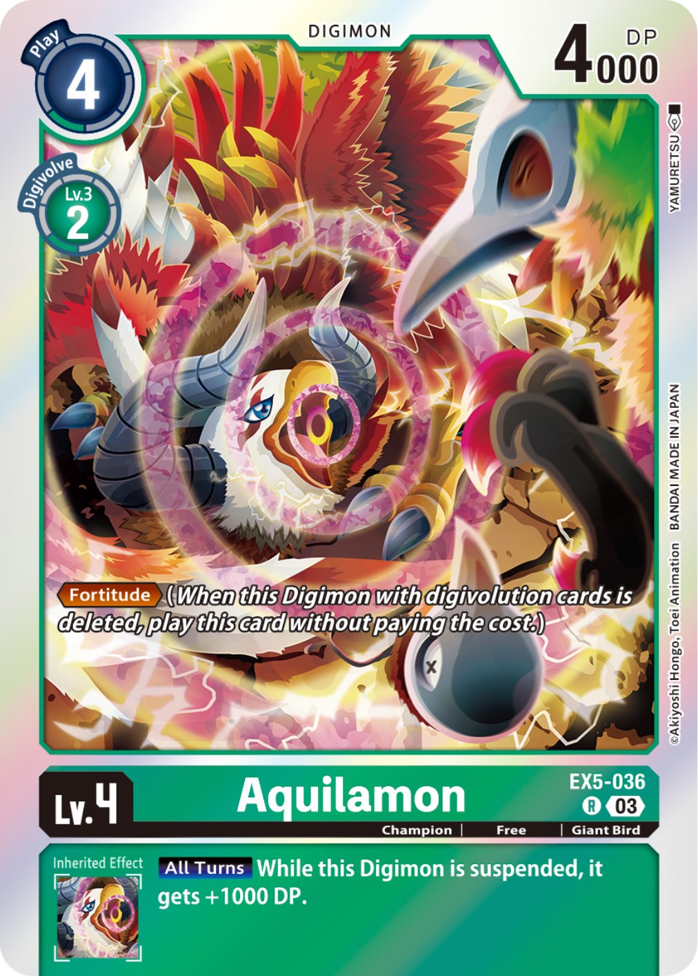 Aquilamon [EX5-036] [Animal Colosseum] | Mindsight Gaming