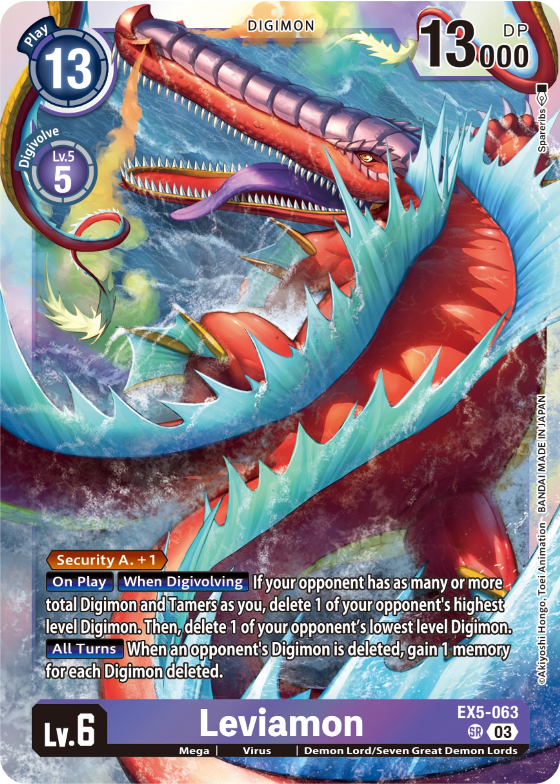 Leviamon [EX5-063] [Animal Colosseum] | Mindsight Gaming