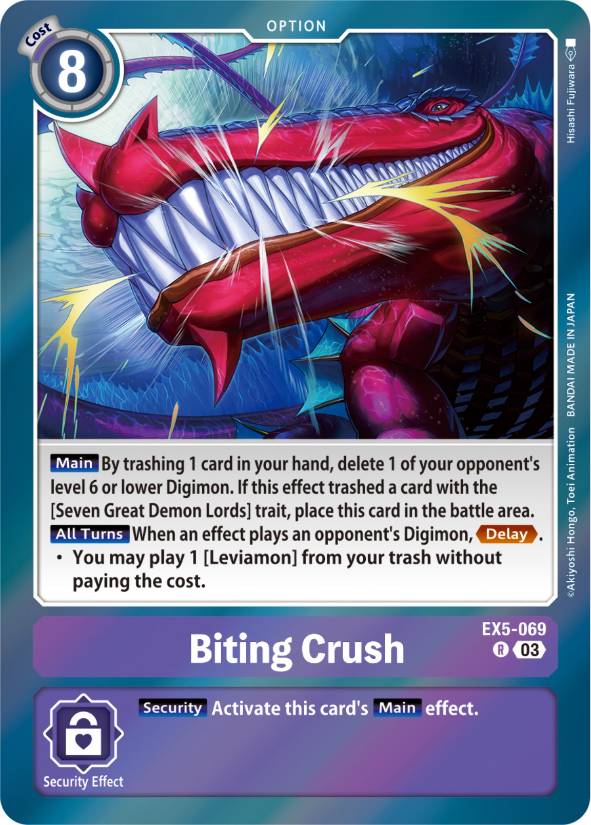 Biting Crush [EX5-069] [Animal Colosseum] | Mindsight Gaming