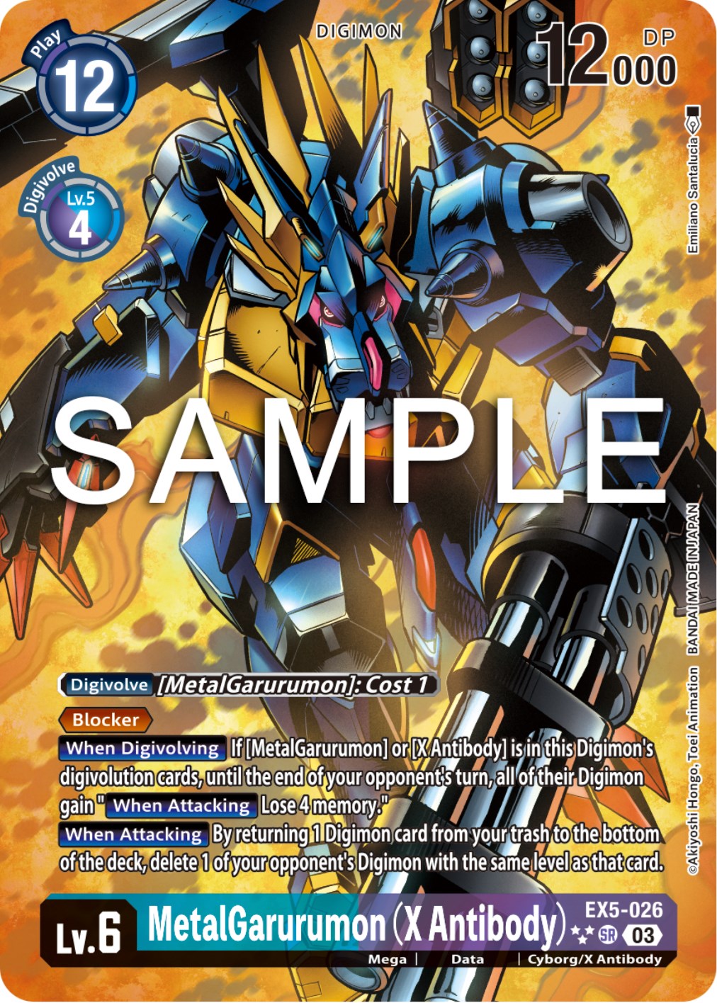 MetalGarurumon (X Antibody) [EX5-026] (English Exclusive Alternate Art) [Animal Colosseum] | Mindsight Gaming