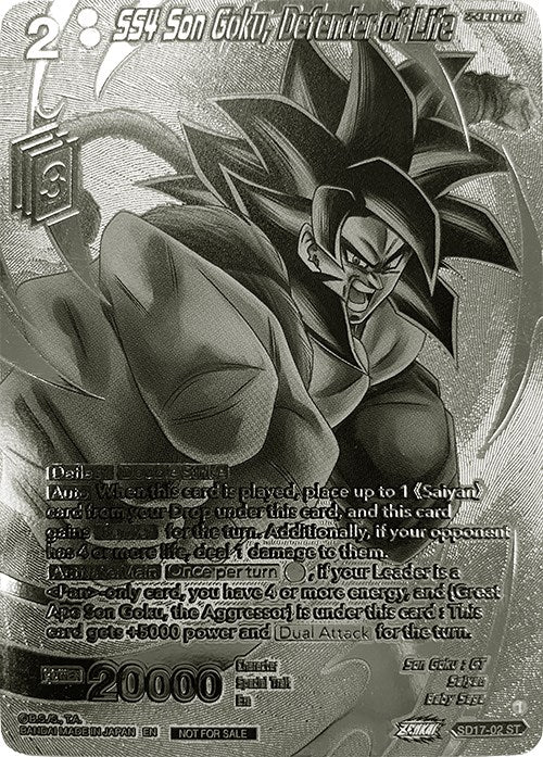 SS4 Son Goku, Defender of Life (2023 Offline Regionals Silver Print) (SD17-02) [Promotion Cards] | Mindsight Gaming