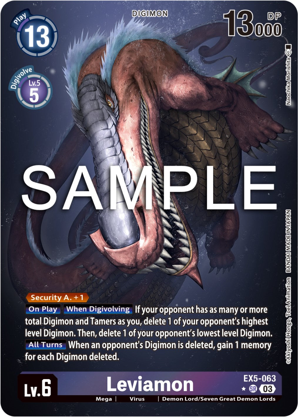 Leviamon [EX5-063] (Alternate Art) [Animal Colosseum] | Mindsight Gaming