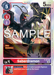 Saberdramon [P-091] - P-091 (3rd Anniversary Update Pack) [Promotional Cards] | Mindsight Gaming