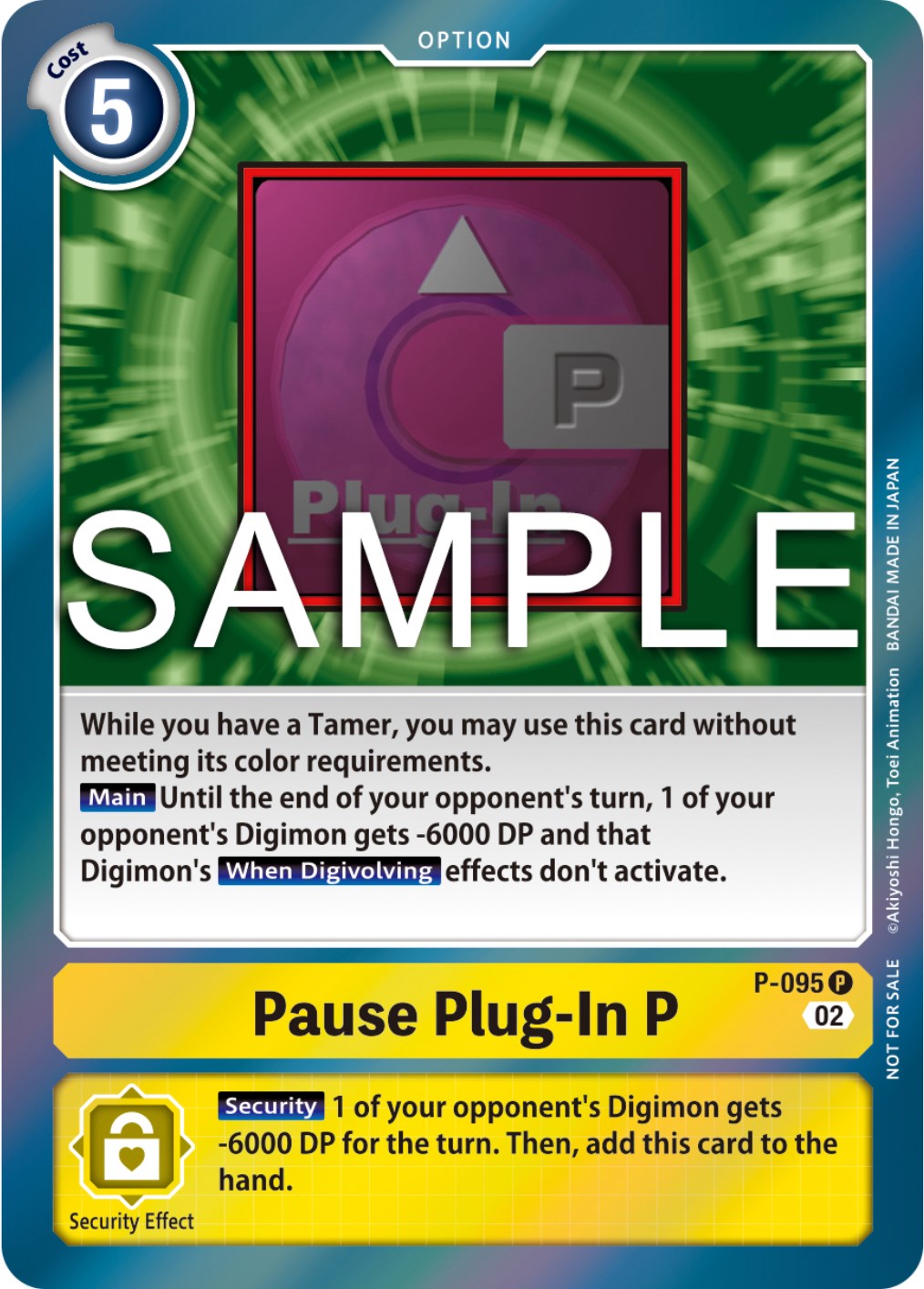 Pause Plug-In P [P-095] (3rd Anniversary Update Pack) [Promotional Cards] | Mindsight Gaming