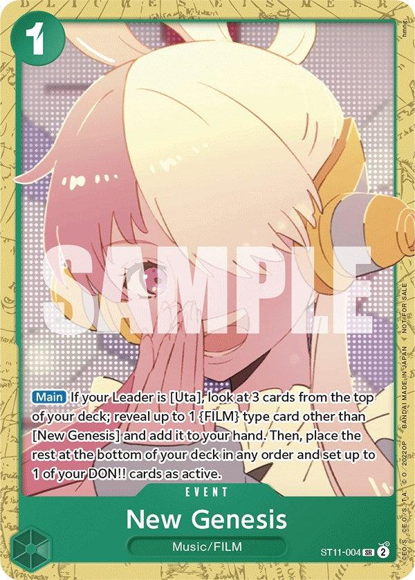 New Genesis (Starter Deck 11: Uta Deck Battle) [One Piece Promotion Cards] | Mindsight Gaming