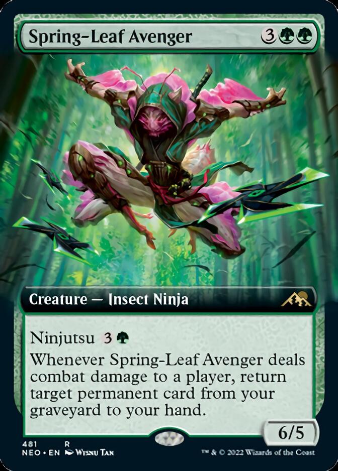 Spring-Leaf Avenger (Extended Art) [Kamigawa: Neon Dynasty] | Mindsight Gaming