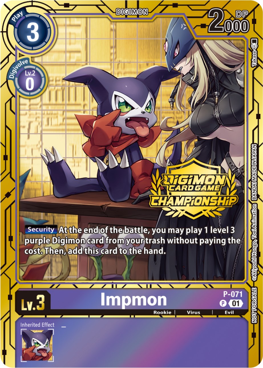Impmon [P-071] (Championship 2023 Gold Card Set) [Promotional Cards] | Mindsight Gaming