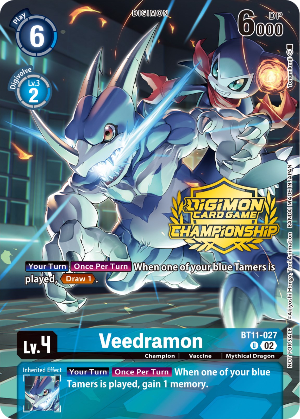 Veedramon [BT11-027] (Championship 2023 Tamers Pack) [Dimensional Phase Promos] | Mindsight Gaming