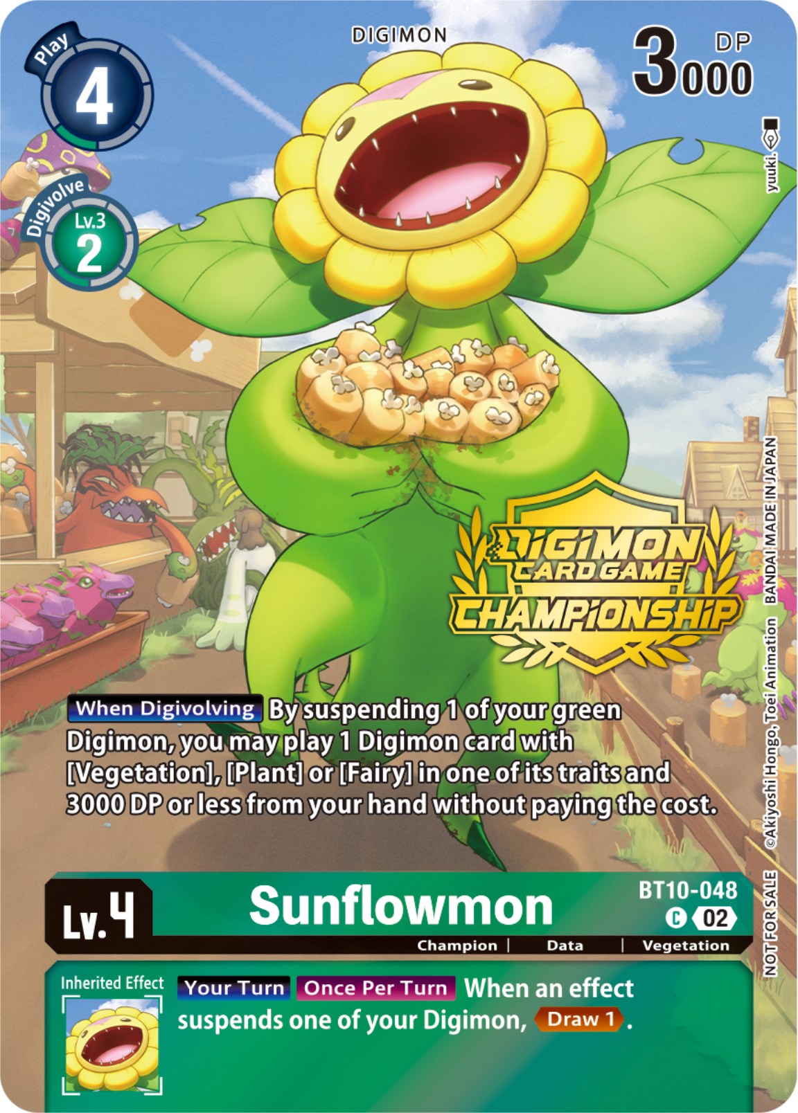 Sunflowmon [BT10-048] (Championship 2023 Tamers Pack) [Xros Encounter Promos] | Mindsight Gaming