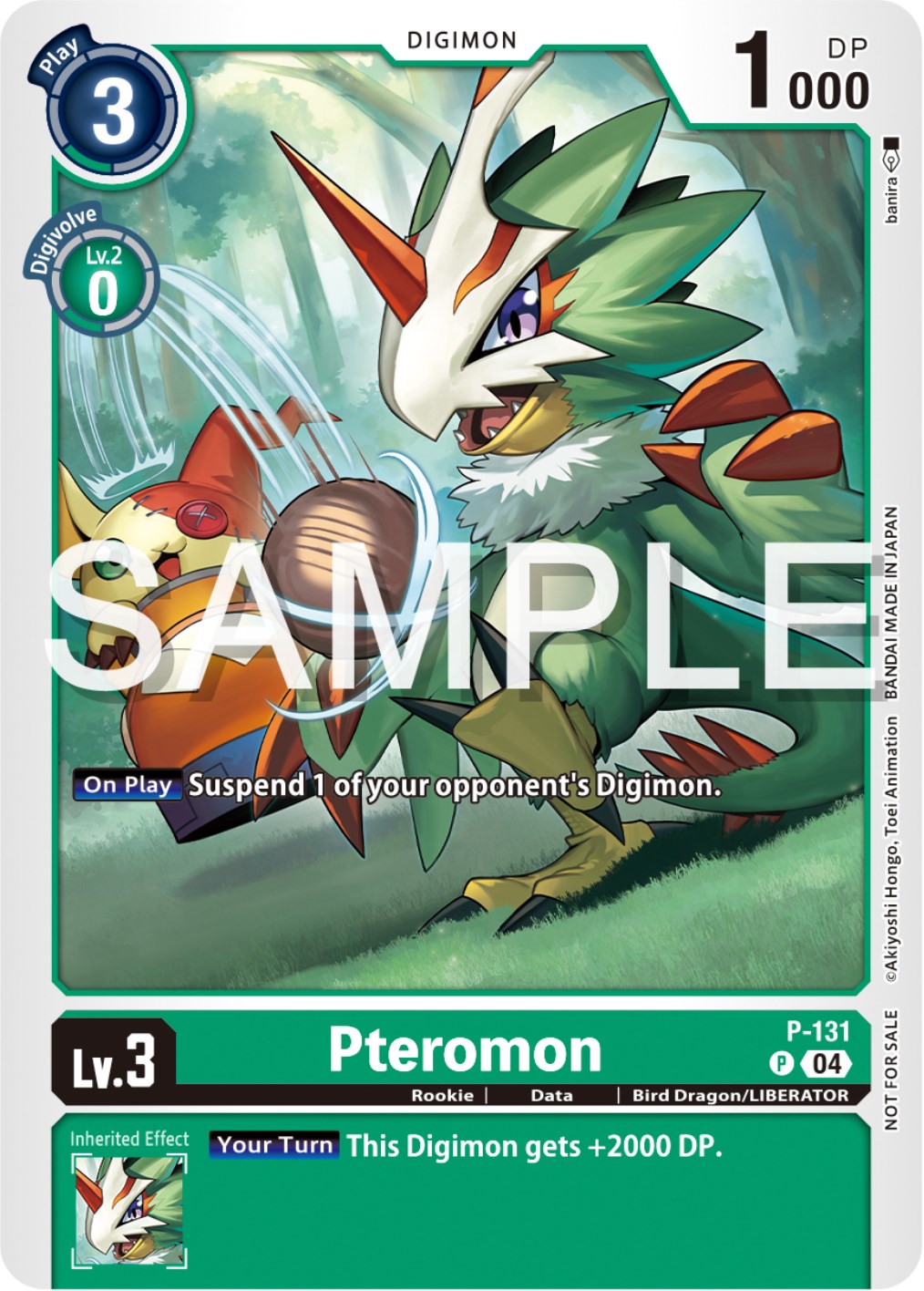 Pteromon [P-131] (Digimon Liberator Promotion Pack) [Promotional Cards] | Mindsight Gaming