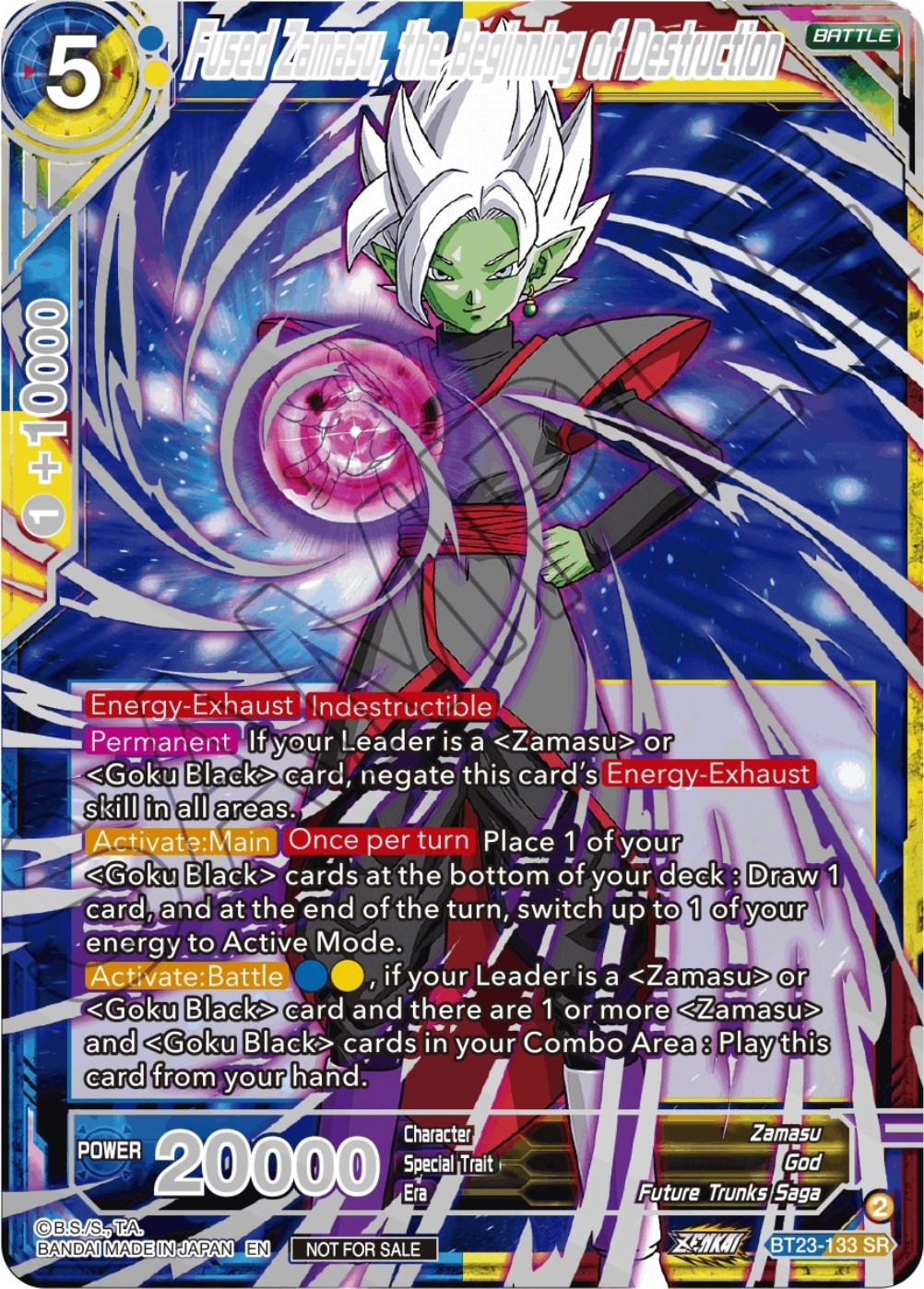 Fused Zamasu, the Beginning of Destruction (Championship 2023 Reward Alternate Art Card Set) (Holo) (BT23-133) [Tournament Promotion Cards] | Mindsight Gaming