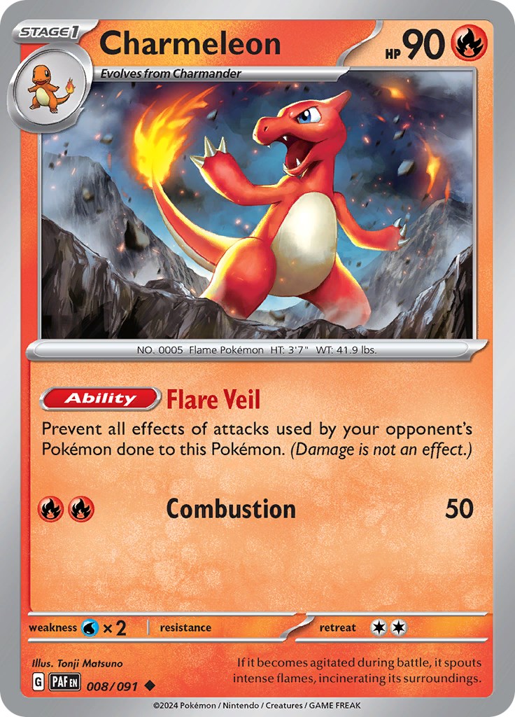 Charmeleon (008/091) [Scarlet & Violet: Paldean Fates] | Mindsight Gaming