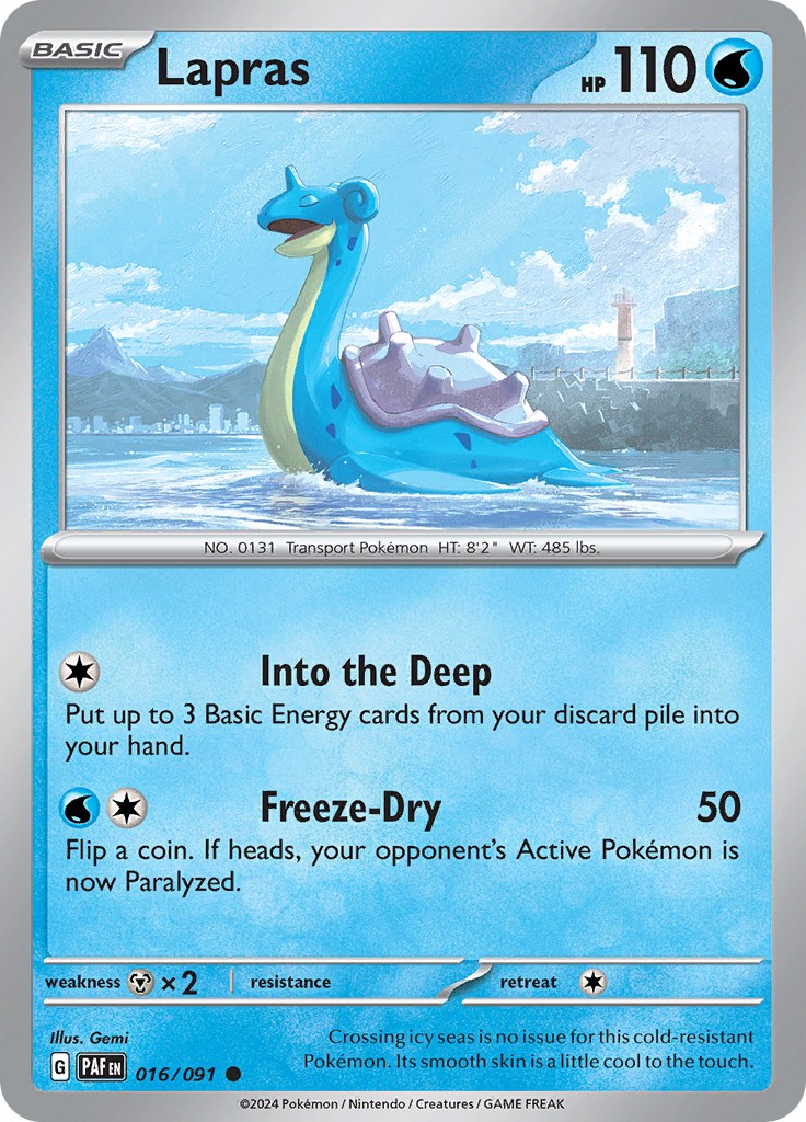 Lapras (016/091) [Scarlet & Violet: Paldean Fates] | Mindsight Gaming