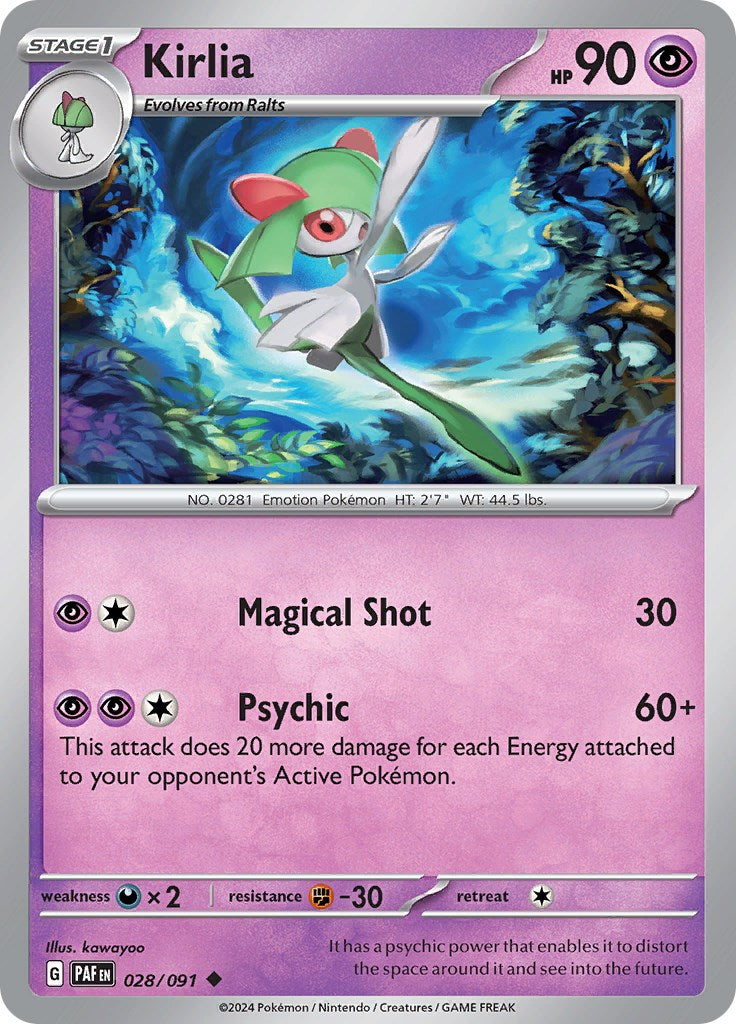 Kirlia (028/091) [Scarlet & Violet: Paldean Fates] | Mindsight Gaming