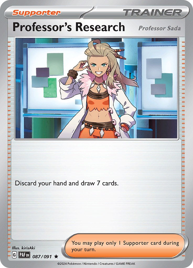 Professor's Research (087/091) [Scarlet & Violet: Paldean Fates] | Mindsight Gaming