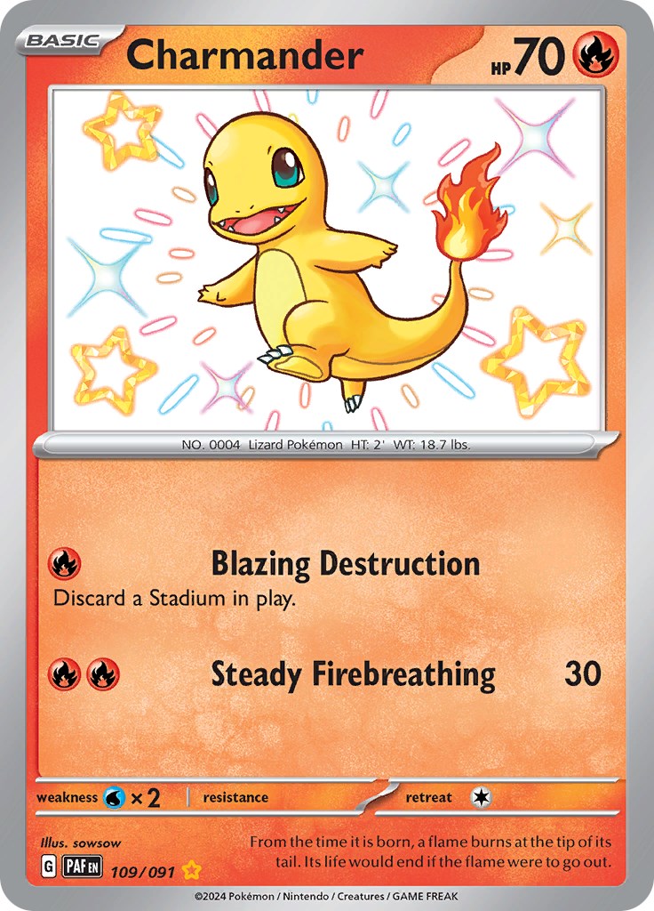 Charmander (109/091) [Scarlet & Violet: Paldean Fates] | Mindsight Gaming