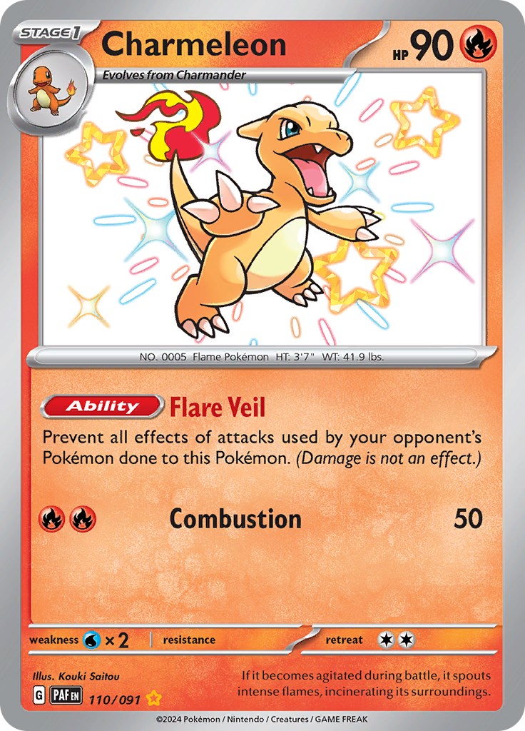 Charmeleon (110/091) [Scarlet & Violet: Paldean Fates] | Mindsight Gaming