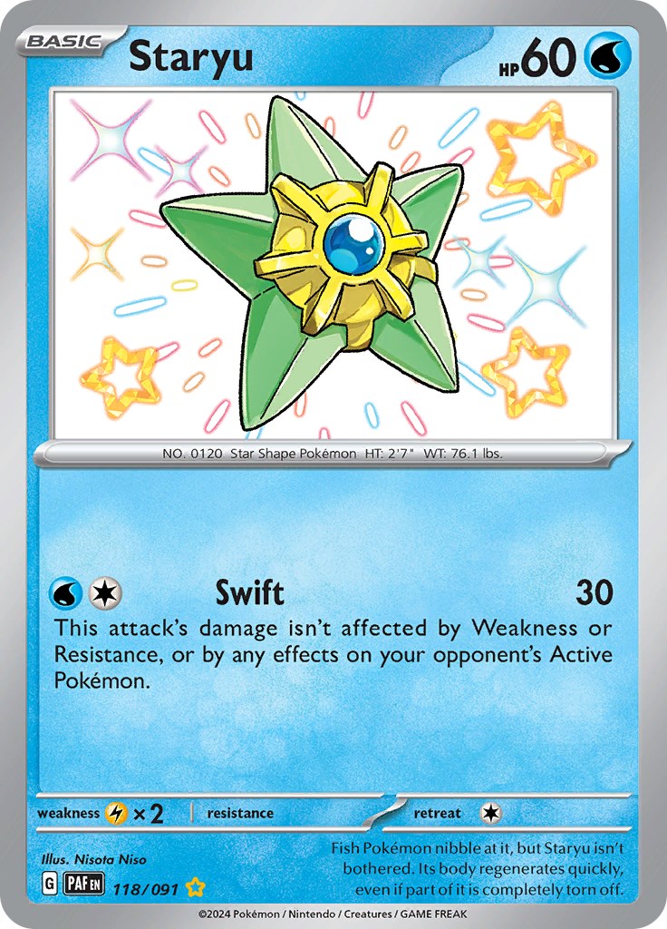 Staryu (118/091) [Scarlet & Violet: Paldean Fates] | Mindsight Gaming