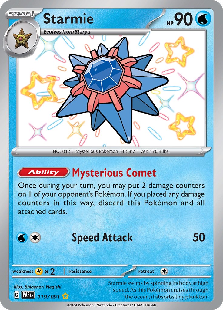 Starmie (119/091) [Scarlet & Violet: Paldean Fates] | Mindsight Gaming