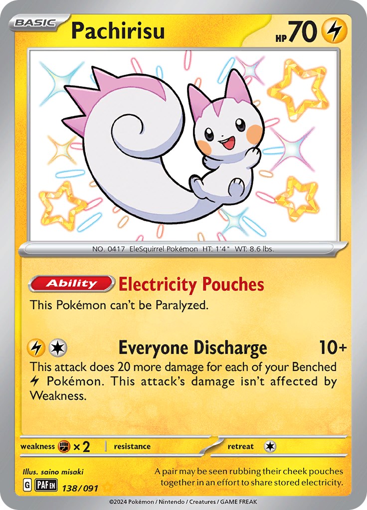 Pachirisu (138/091) [Scarlet & Violet: Paldean Fates] | Mindsight Gaming