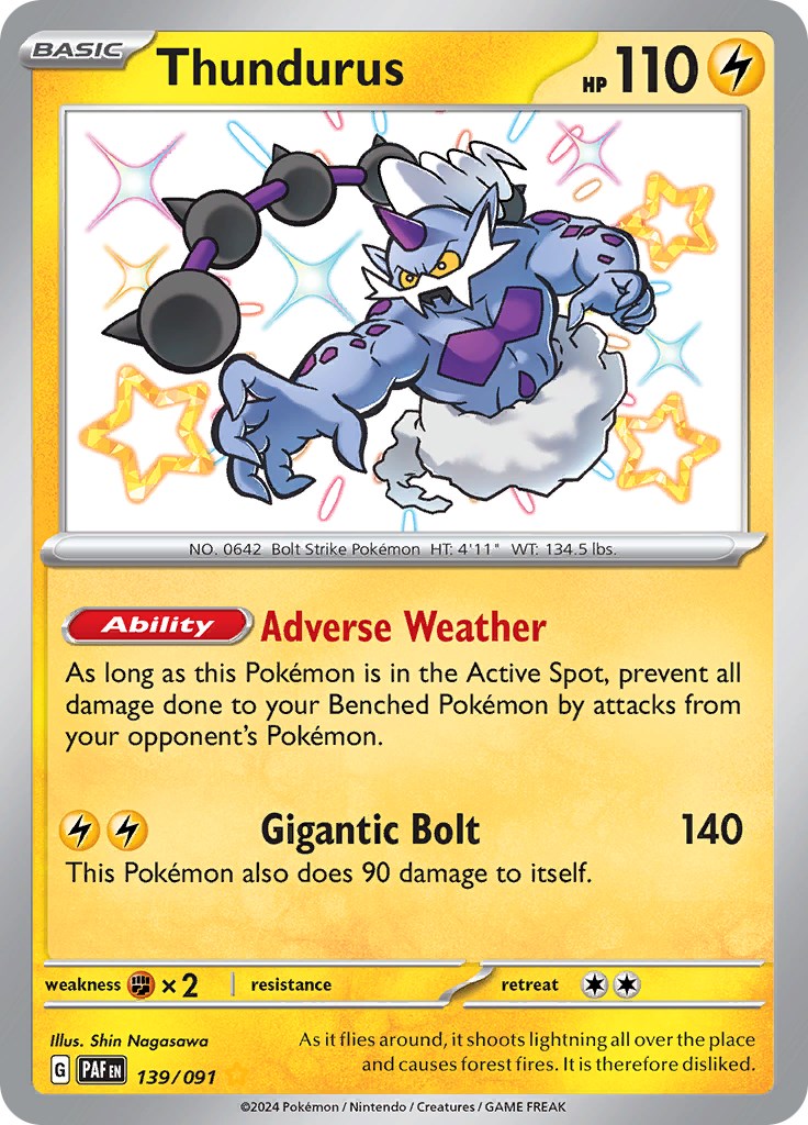 Thundurus (139/091) [Scarlet & Violet: Paldean Fates] | Mindsight Gaming