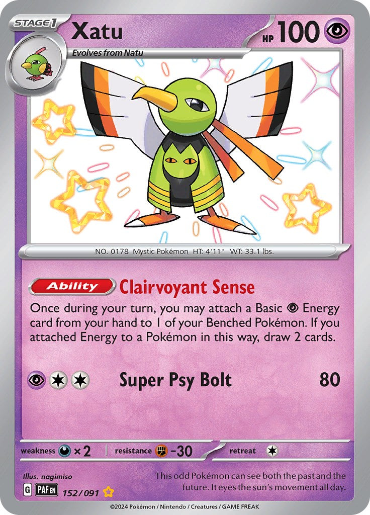 Xatu (152/091) [Scarlet & Violet: Paldean Fates] | Mindsight Gaming