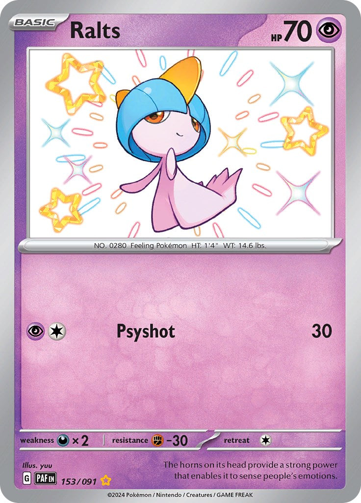 Ralts (153/091) [Scarlet & Violet: Paldean Fates] | Mindsight Gaming