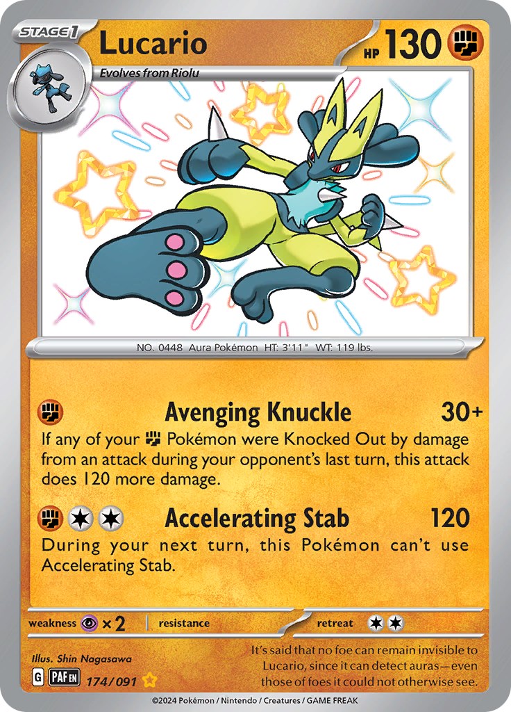 Lucario (174/091) [Scarlet & Violet: Paldean Fates] | Mindsight Gaming