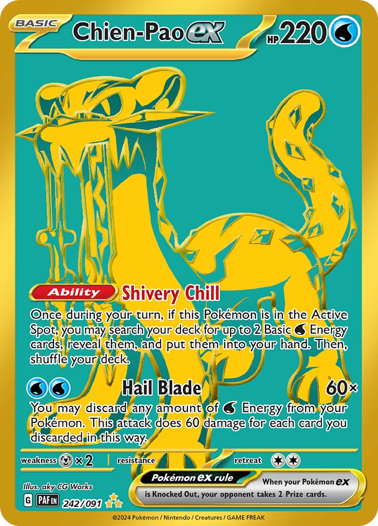 Chien-Pao ex (242/091) [Scarlet & Violet: Paldean Fates] | Mindsight Gaming