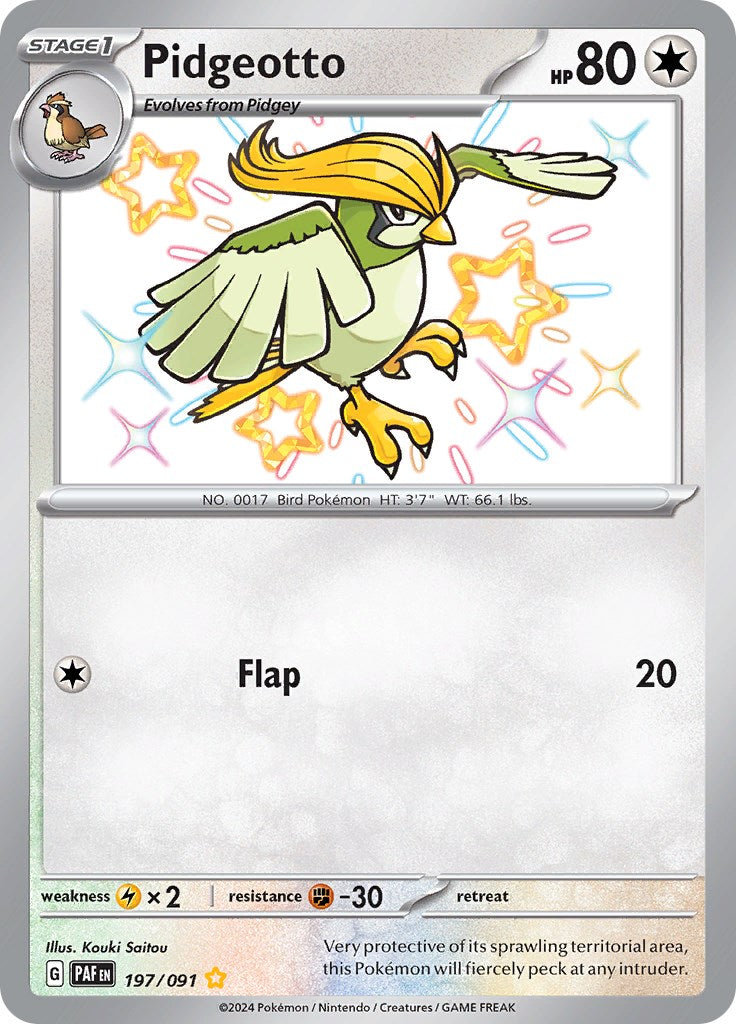 Pidgeotto (197/091) [Scarlet & Violet: Paldean Fates] | Mindsight Gaming